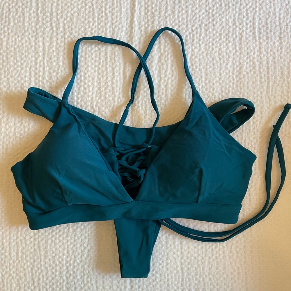 Zaful Teal Bikini Set